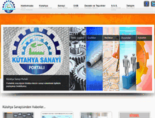 Tablet Screenshot of kutahyasanayi.net